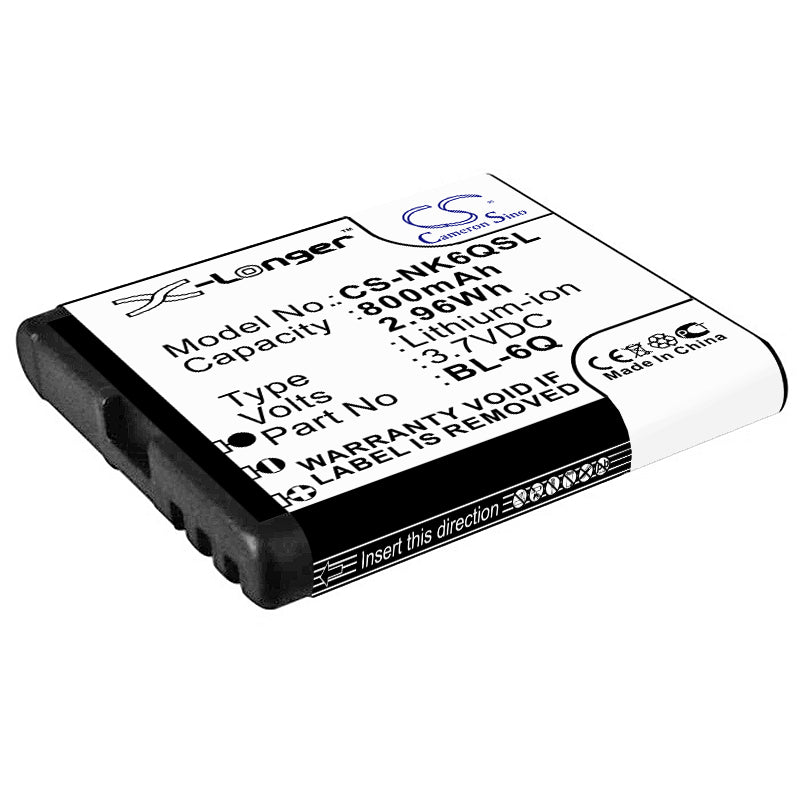 3.7V 950mAh/3.52Wh Li-ion Mobile/SmartPhone Battery for Nokia