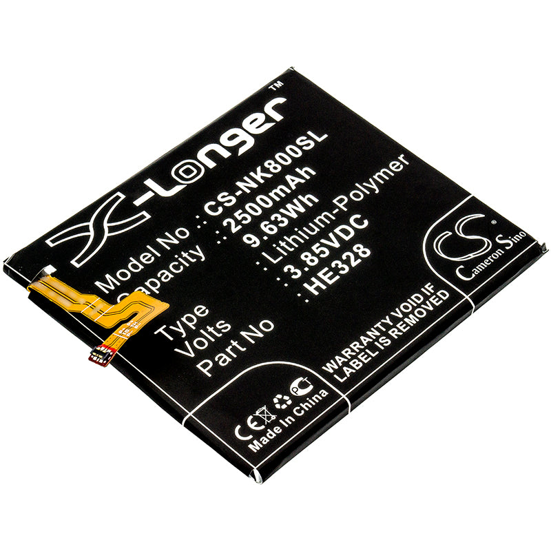 3.85V 2500mAh/9.63Wh Li-Polymer Mobile/SmartPhone Battery for Nokia