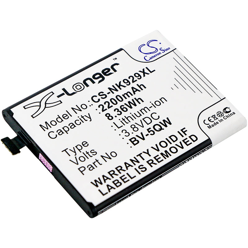 3.8V 2200mAh/8.36Wh Li-ion Mobile/SmartPhone Battery for Microsoft