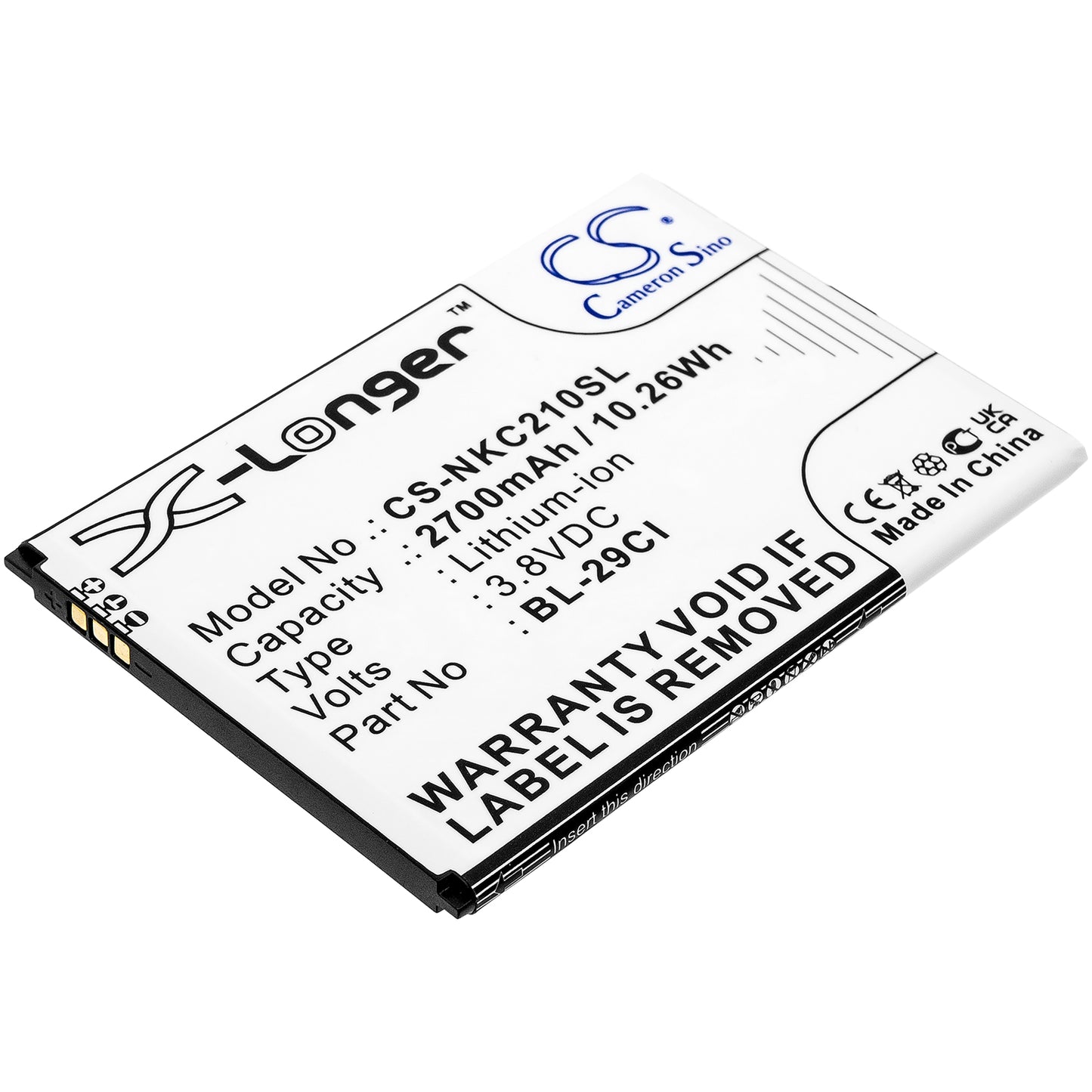 CS-NKC210SL Replacement Battery – Compatible with C10, C20, C21