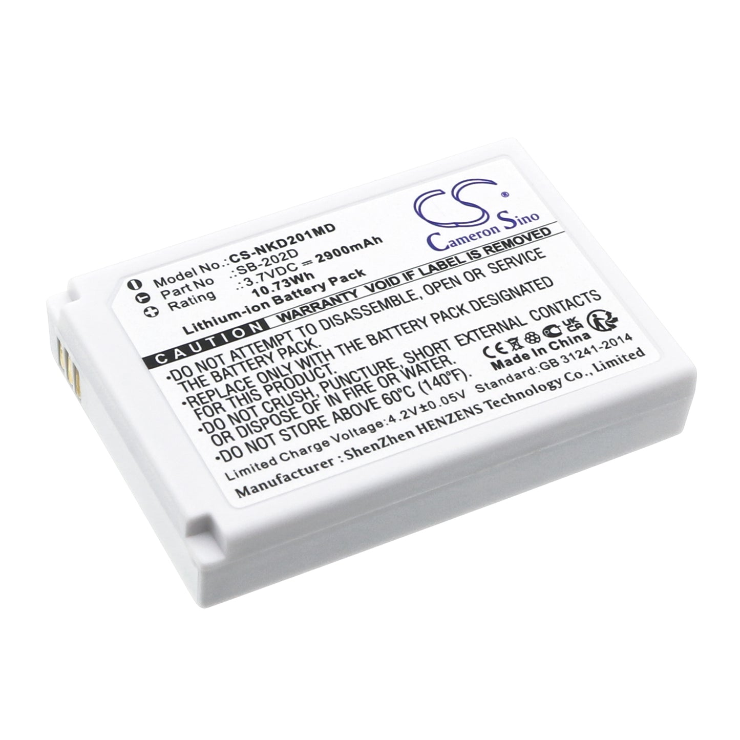 CS-NKD201MD Replacement Battery – Compatible with CardioAir ECG-2010