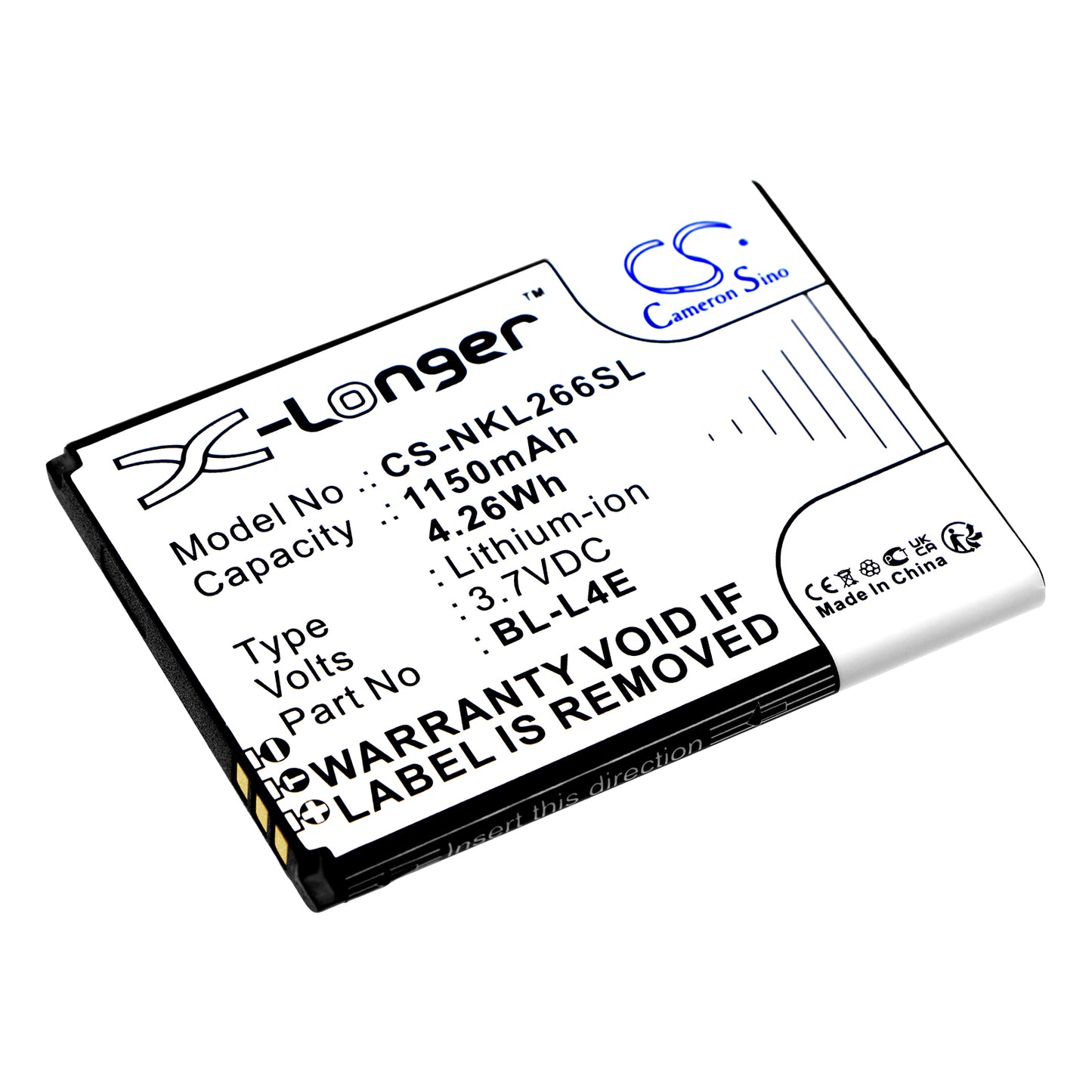 CS-NKL266SL Replacement Battery – Compatible with 2660 Flip 4G