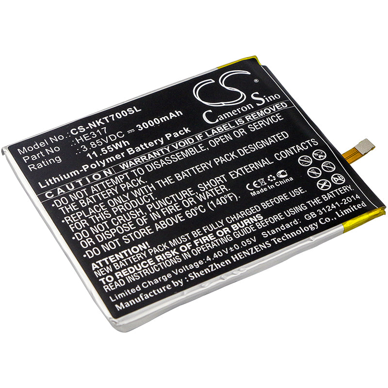 3.85V 3000mAh/11.55Wh Li-Polymer Mobile/SmartPhone Battery for Nokia