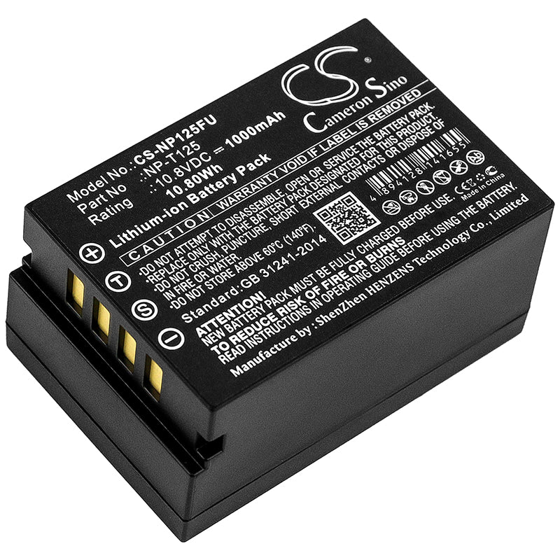 10.8V 1000mAh/10.80Wh Li-ion Camera Battery for Fujifilm