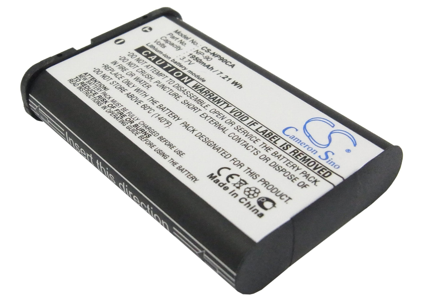3.7V 1950mAh Li-ion Camera Battery for Casio