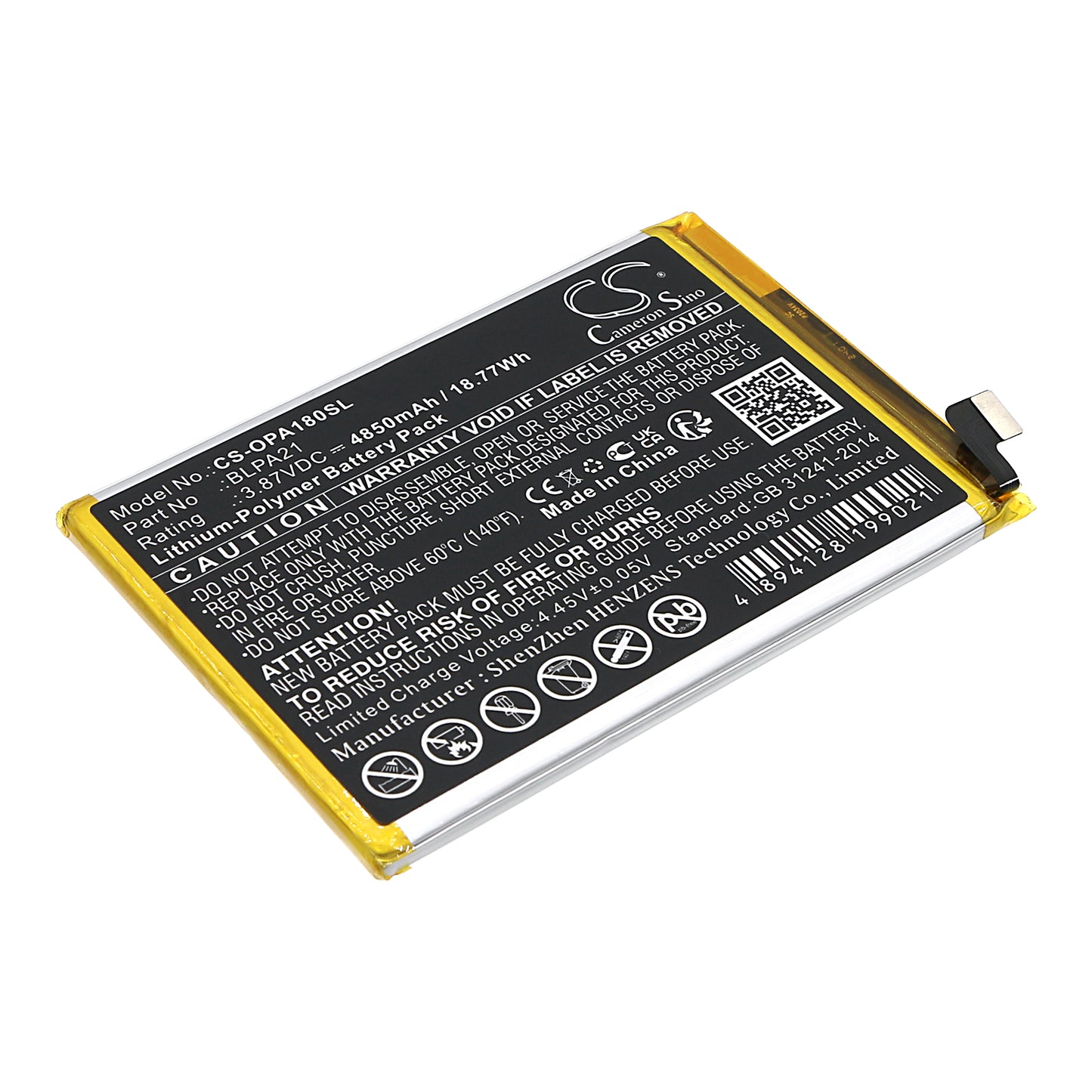 CS-OPA180SL Replacement Battery – Compatible with A18, CPH2591