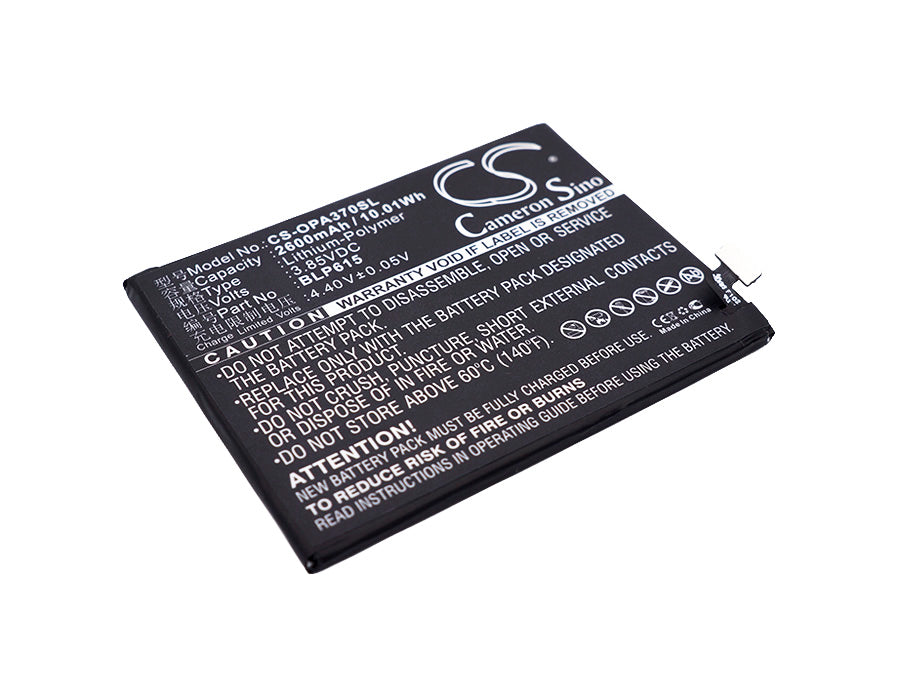 3.85V 2600mAh/10.01Wh Li-Polymer Mobile/SmartPhone Battery for OPPO