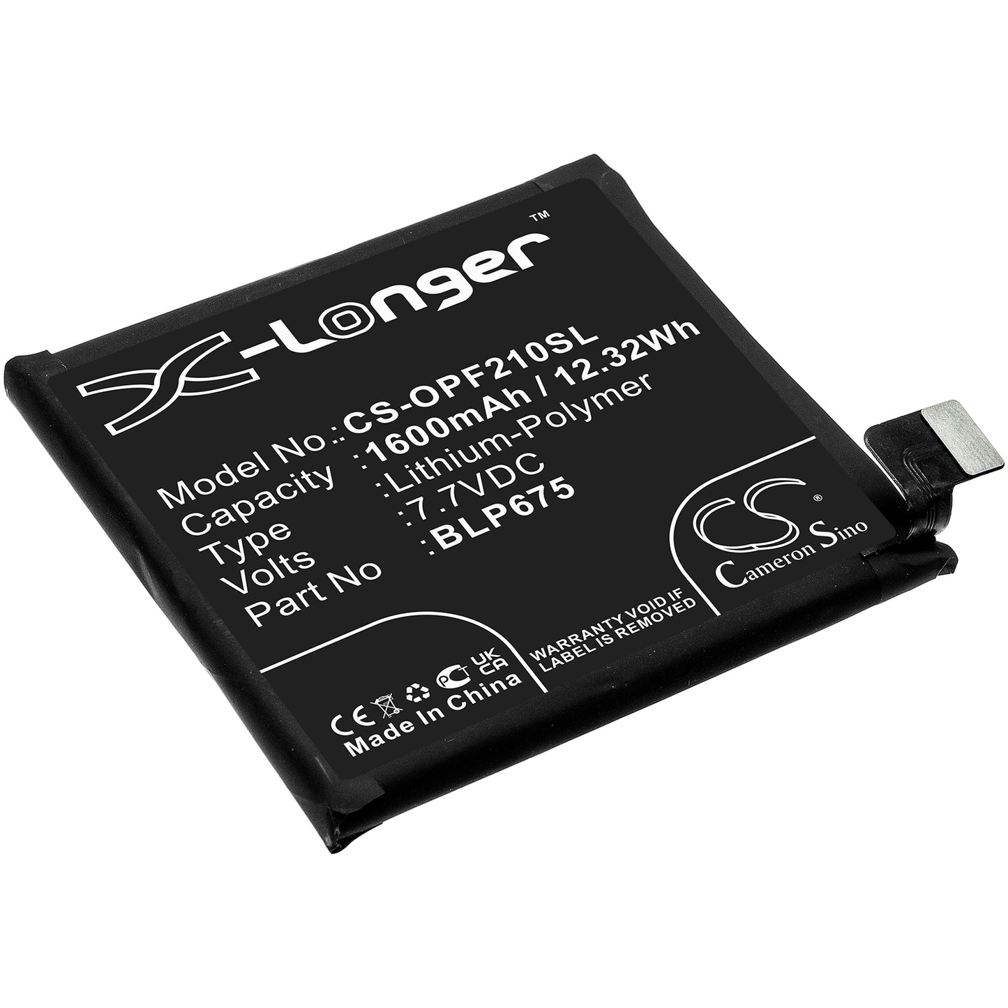 CS-OPF210SL Replacement Battery – Compatible with CPH1871, CPH1875, Find X Automobili Lamborghini , Find X Premium Edition, PAFT10