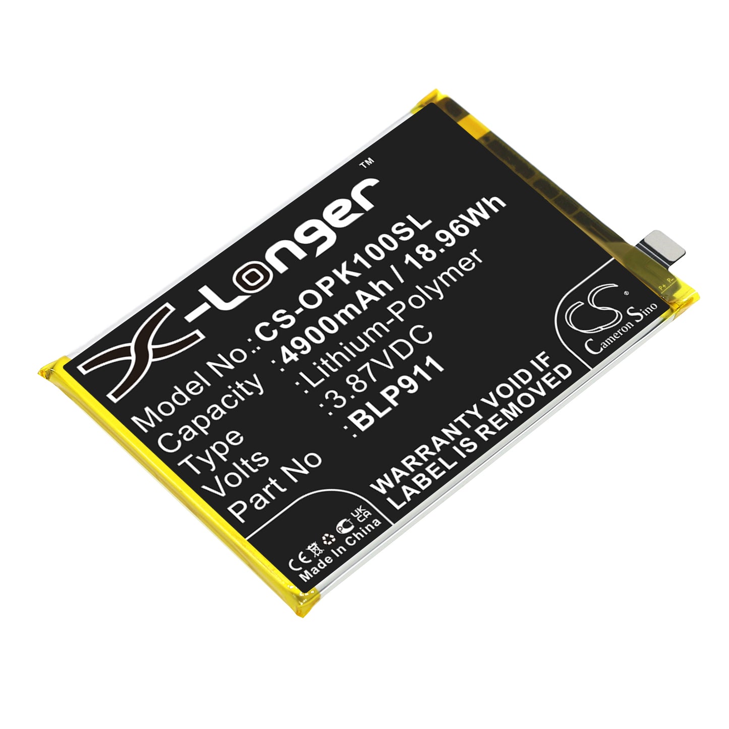 CS-OPK100SL Replacement Battery – Compatible with CPH2373, K10, Realme 9i, Realme V25, RMX3491