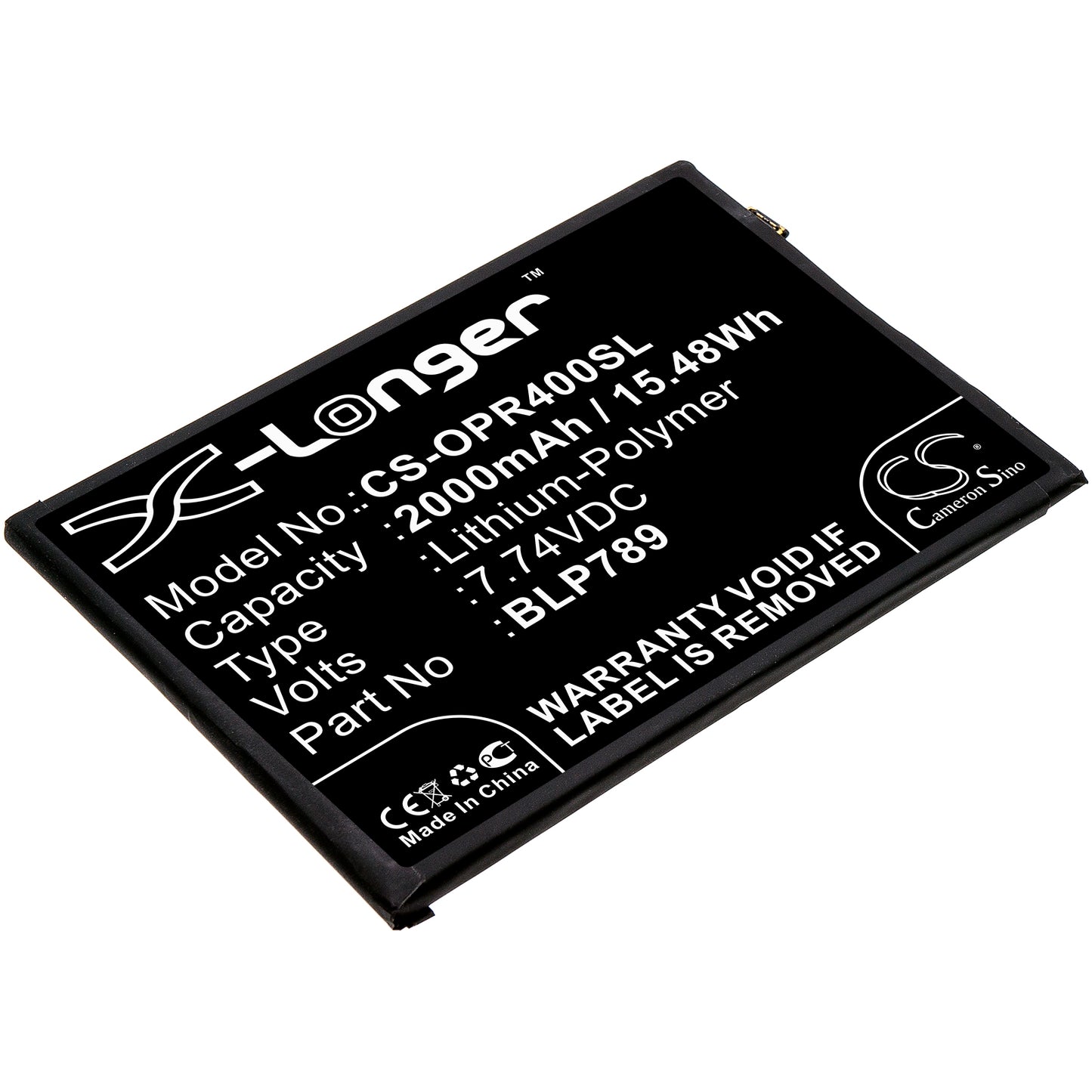 CS-OPR400SL Replacement Battery – Compatible with CPH2091, PDPM00, PDPT00, Reno 4 5G
