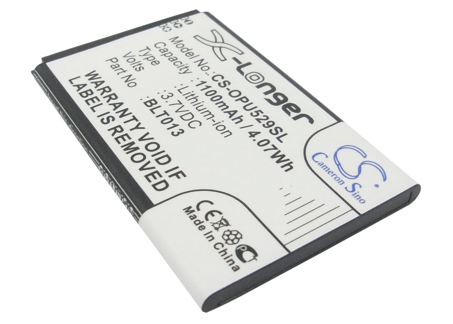 3.7V 1100mAh/4.07Wh Li-ion Mobile/SmartPhone Battery for OPPO