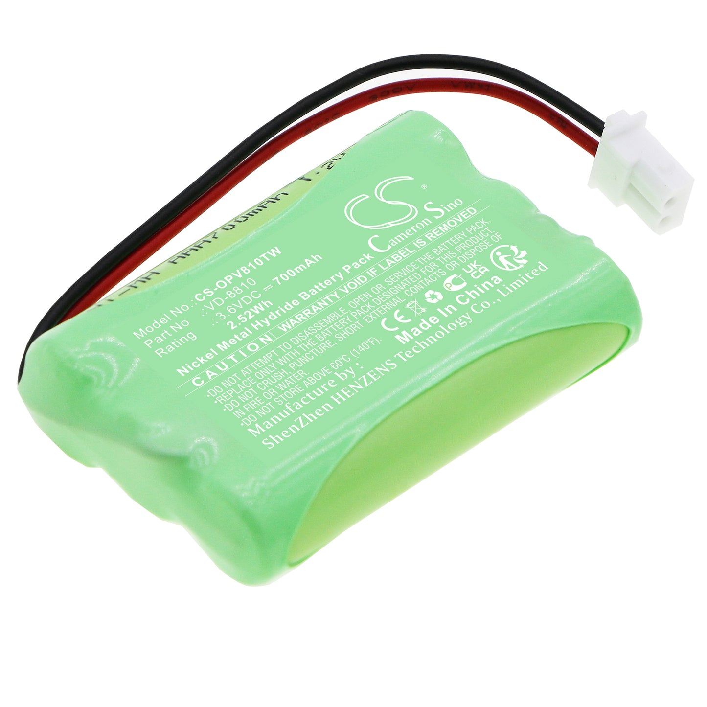 CS-OPV810TW Replacement Battery – Compatible with iVision-L, Wireless Two-Way Intercom Syst