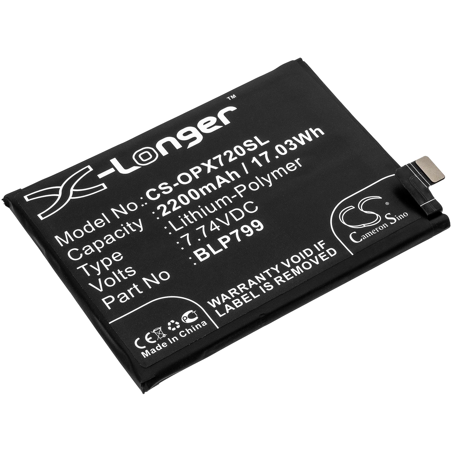 CS-OPX720SL Replacement Battery – Compatible with R2121, Realme X7 Pro 5G, RMX2121, V1938, V1938A, V1938C, V1938CT, V1938T, X30 5G, X30 Pro 5G