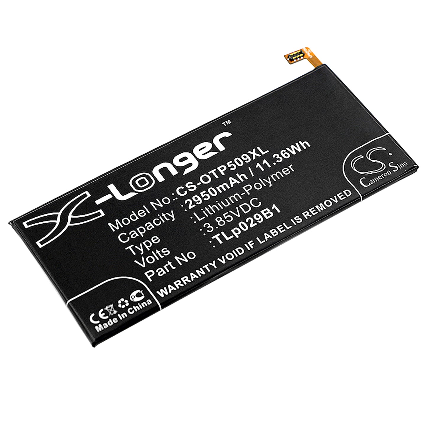 3.85V 2950mAh/11.36Wh Li-Polymer Mobile/SmartPhone Battery for Vodafone