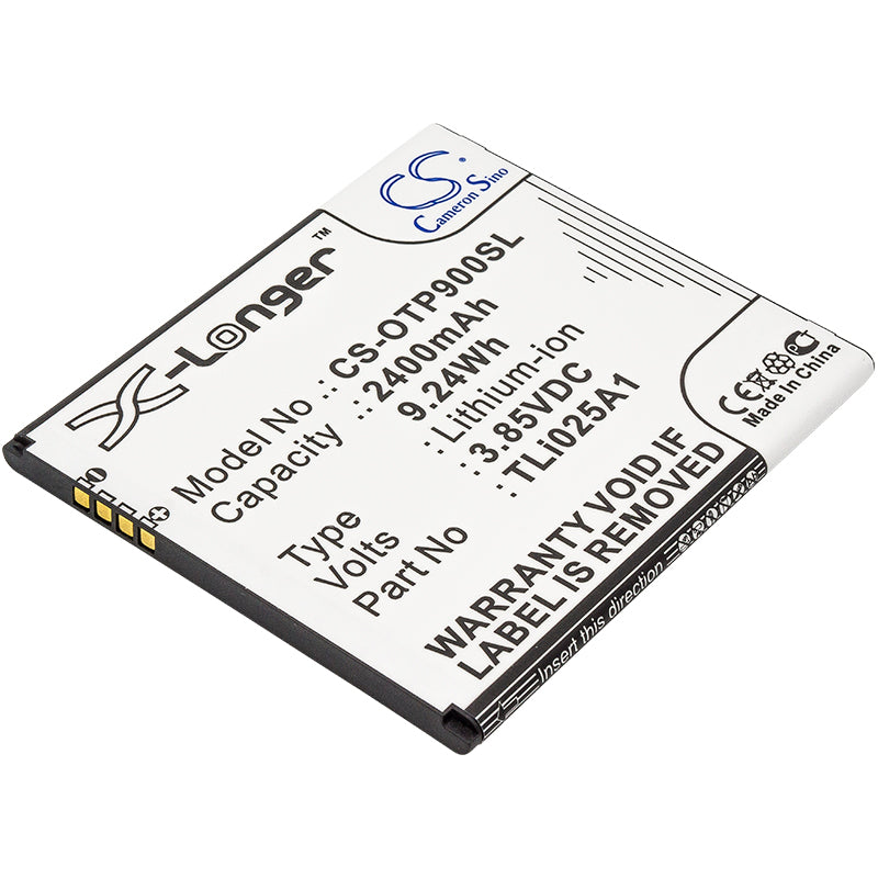 3.85V 2400mAh/9.24Wh Li-ion Mobile/SmartPhone Battery for Alcatel
