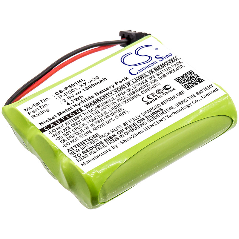 3.6V 1300mAh/4.68Wh Ni-MH Cordless Phone Battery for Sharp