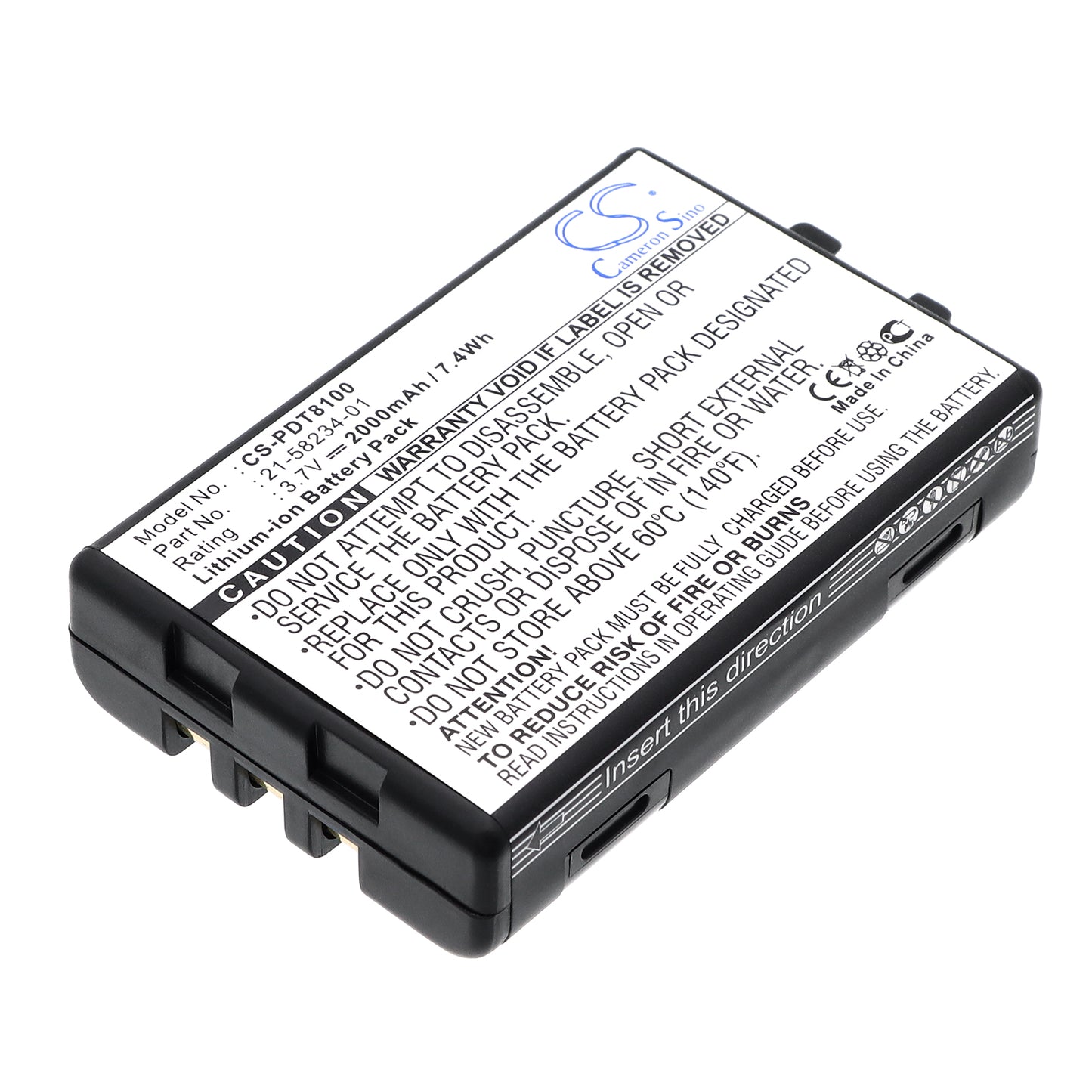 3.7V 2000mAh Li-ion Barcode/Scanner Battery for Symbol