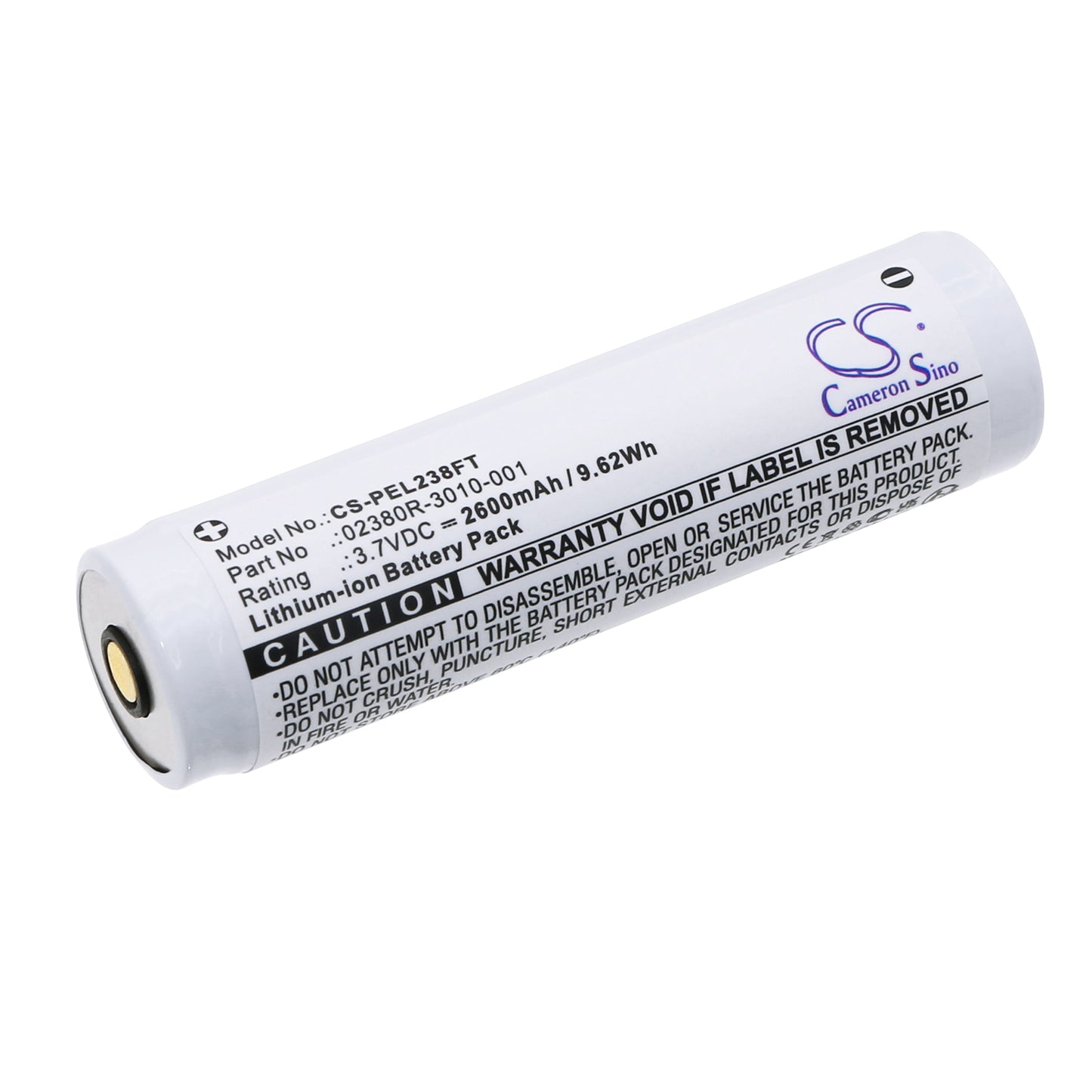 CS-PEL238FT Replacement Battery – Compatible with 2380R, 2780R, 2780R Headlamp, 5050R Flashlight, 7000 LED Flashlight, 7000 Tactical Flashlight, 7070R, 7600 3-Color LED Flashlight, 7600 Tactical Flashlight, 7610 Tactical Flashlight, 7620 Tactical Flashlight