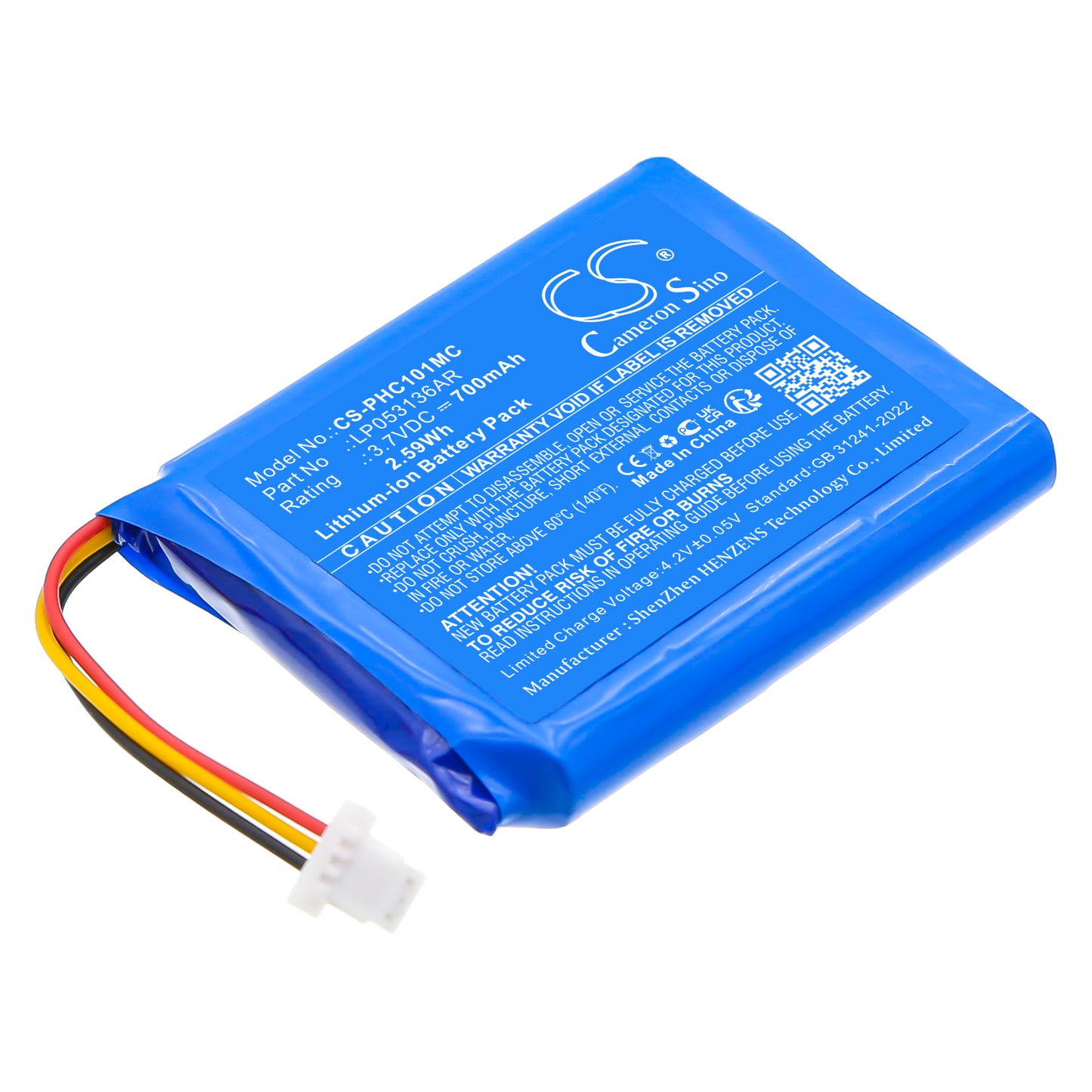 CS-PHC101MC Replacement Battery – Compatible with ESee CAM101BL/00