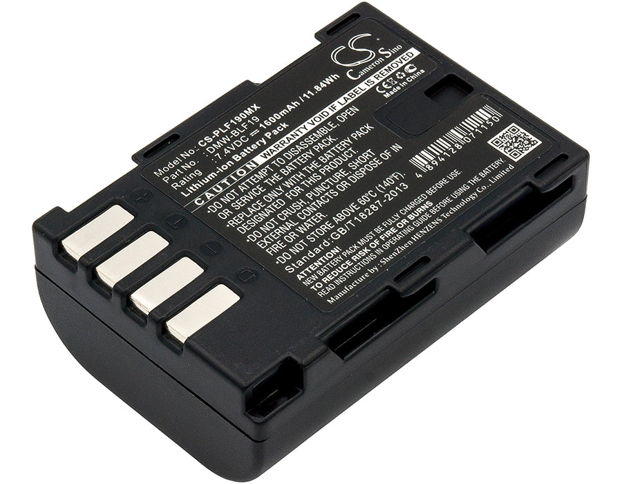 7.4V 1600mAh/11.84Wh Li-ion Camera Battery for Panasonic