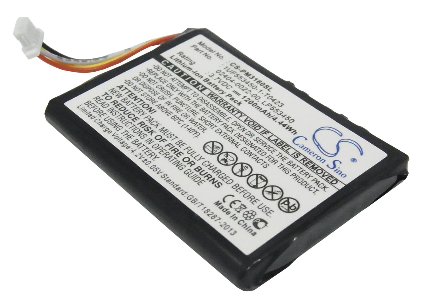 3.7V 1200mAh/4.44Wh Li-ion Camera Battery for Cisco