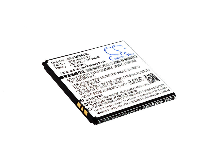 3.8VV 1700mAh/6.46Wh Li-Polymer Mobile/SmartPhone Battery for Prestigio