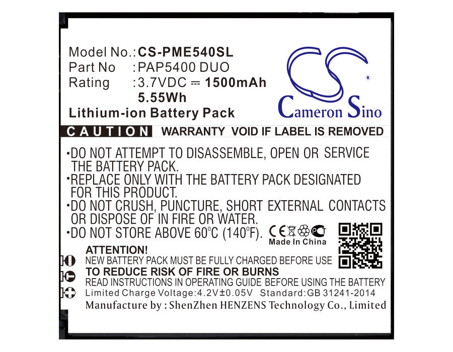 CS-PME540SL Replacement Battery – Compatible with 5400 Duo, MultiPhone 5400 Duo