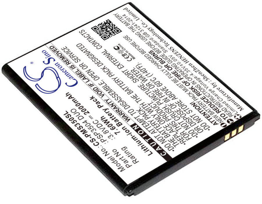 CS-PMS350SL Replacement Battery – Compatible with Muze C3, PSP3504 DUO