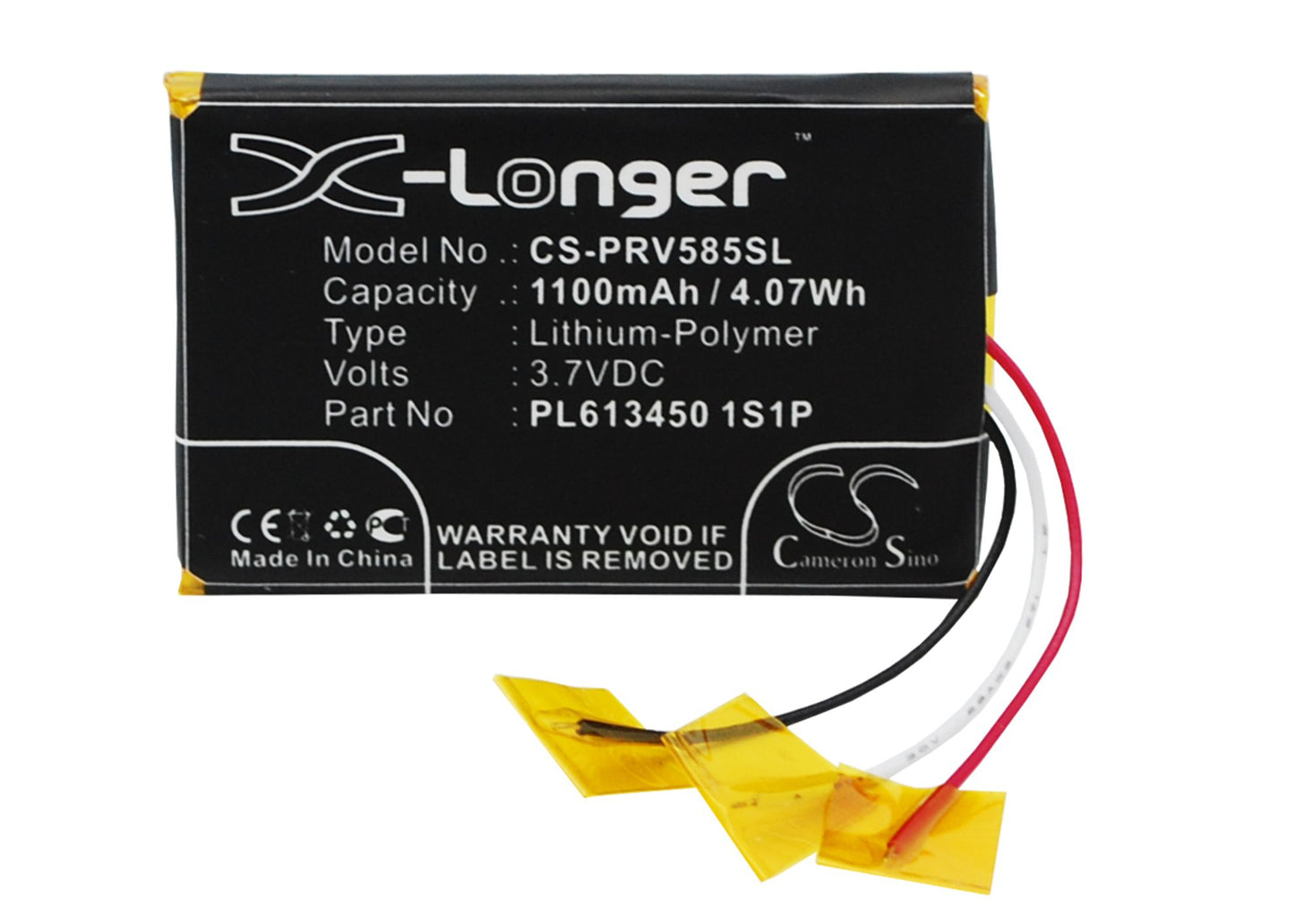 3.7V 1100mAh/4.07Wh Li-Polymer GPS/Navigator Battery for Prestigio
