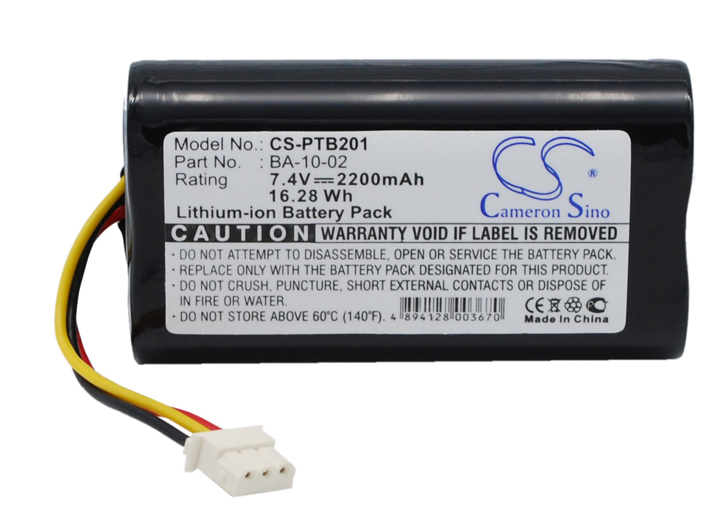 7.4V 2200mAh Li-ion Printer Battery for Citizen