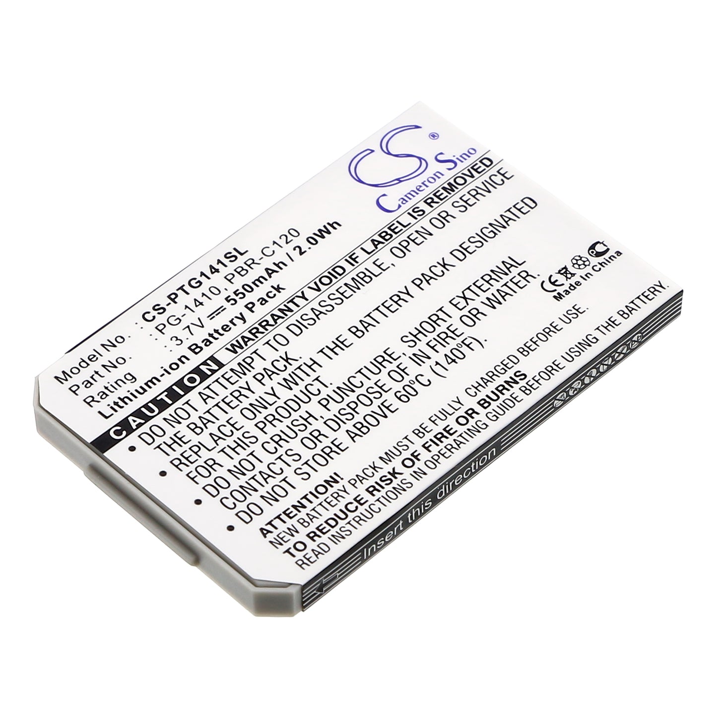 3.7V 550mAh Li-ion Mobile/SmartPhone Battery for Pantech