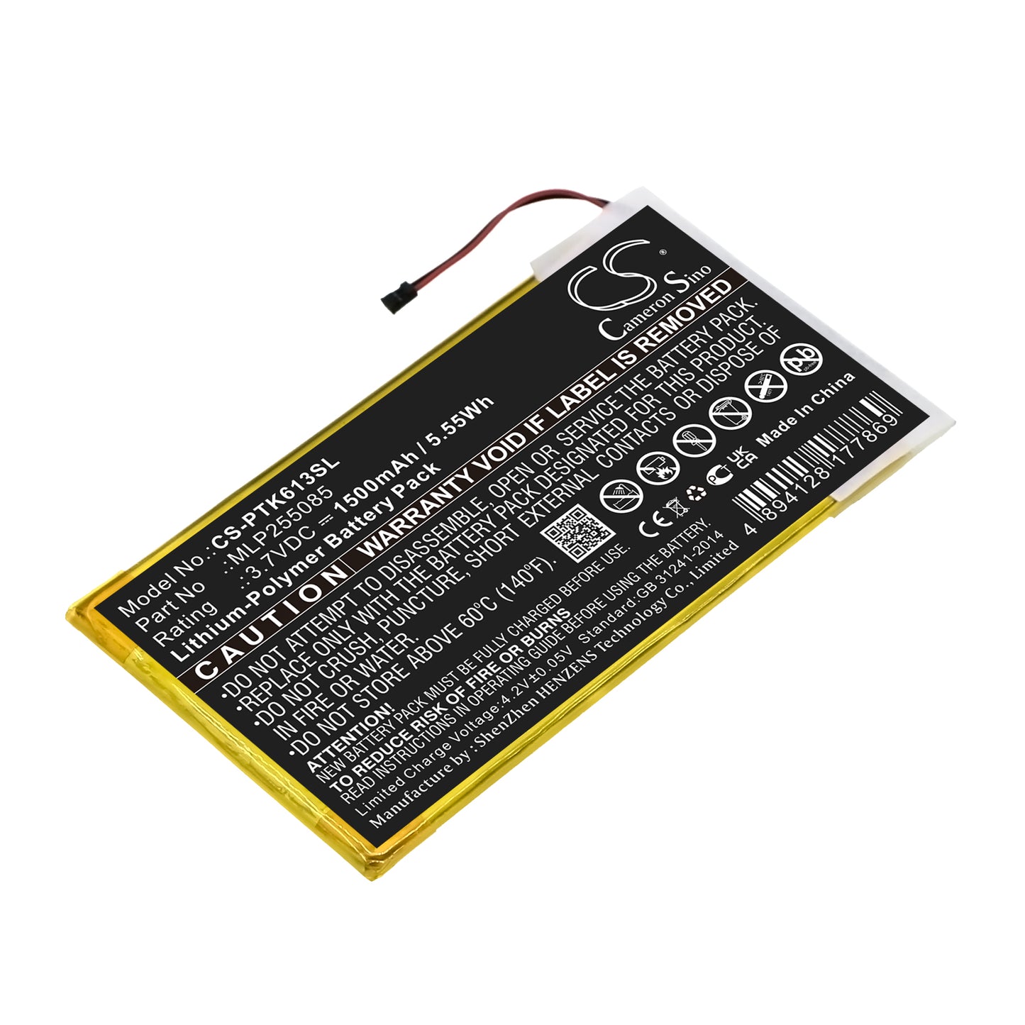CS-PTK613SL Replacement Battery – Compatible with 611, 611 Basic, 612, 613 Basic New, 623, 624, 625, Basic Touch 624, Basic Touch 625, Touch Lux 623
