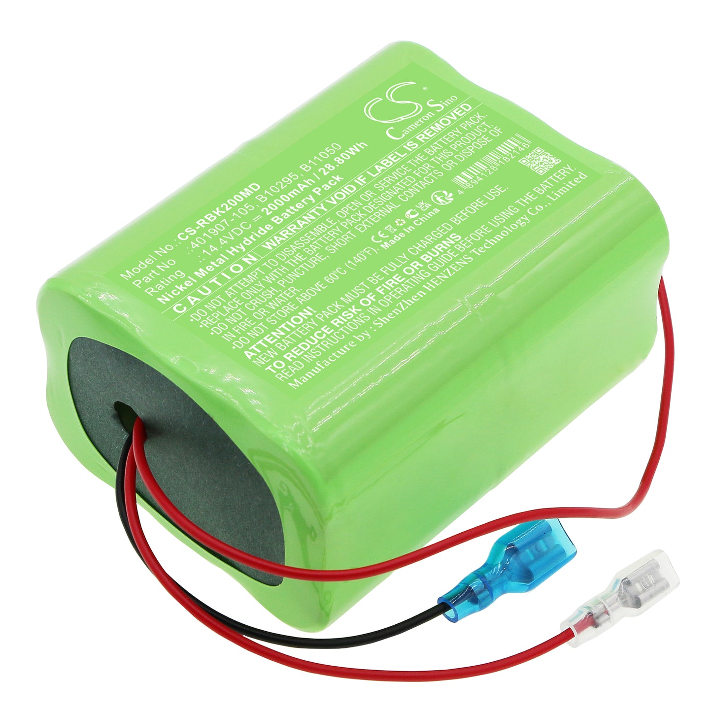 CS-RBK200MD Replacement Battery – Compatible with BK2000, Nurse Call, Responder III