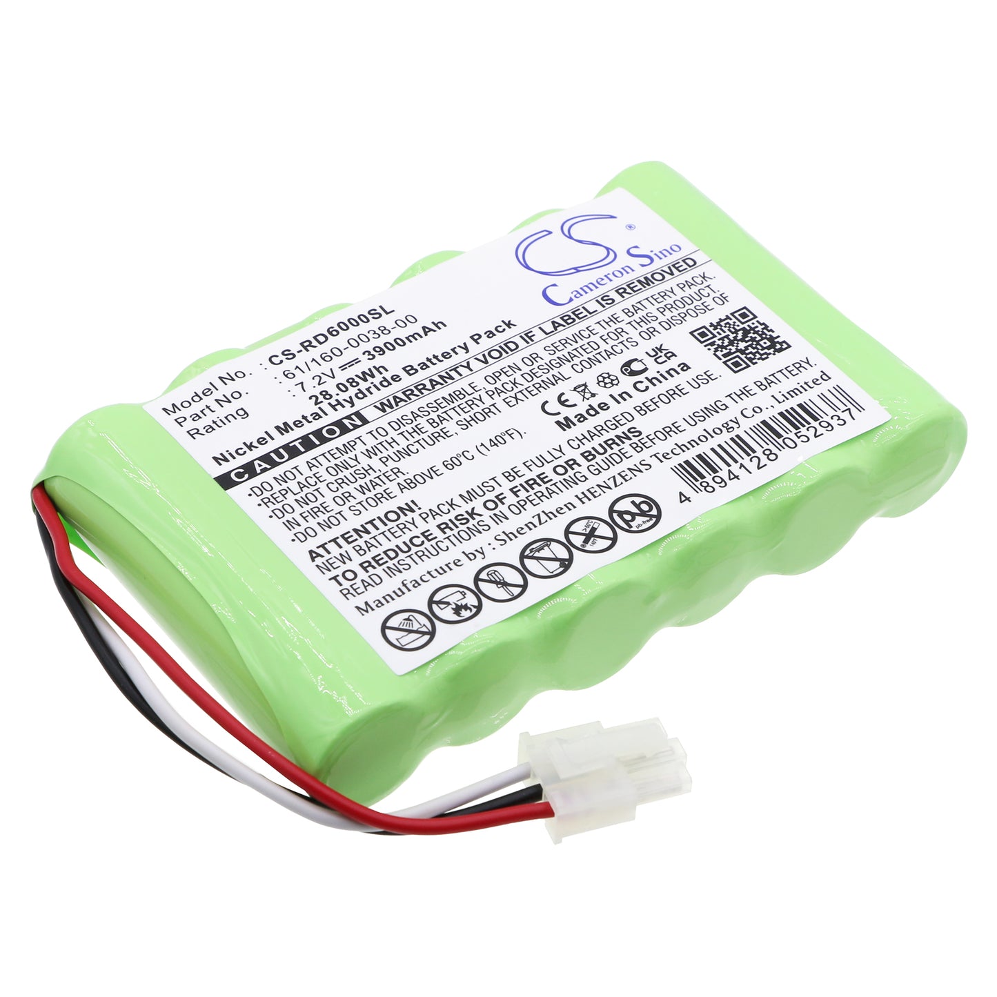 7.2V 3900mAh Ni-MH Equipment/Survey Battery for Riser Bond