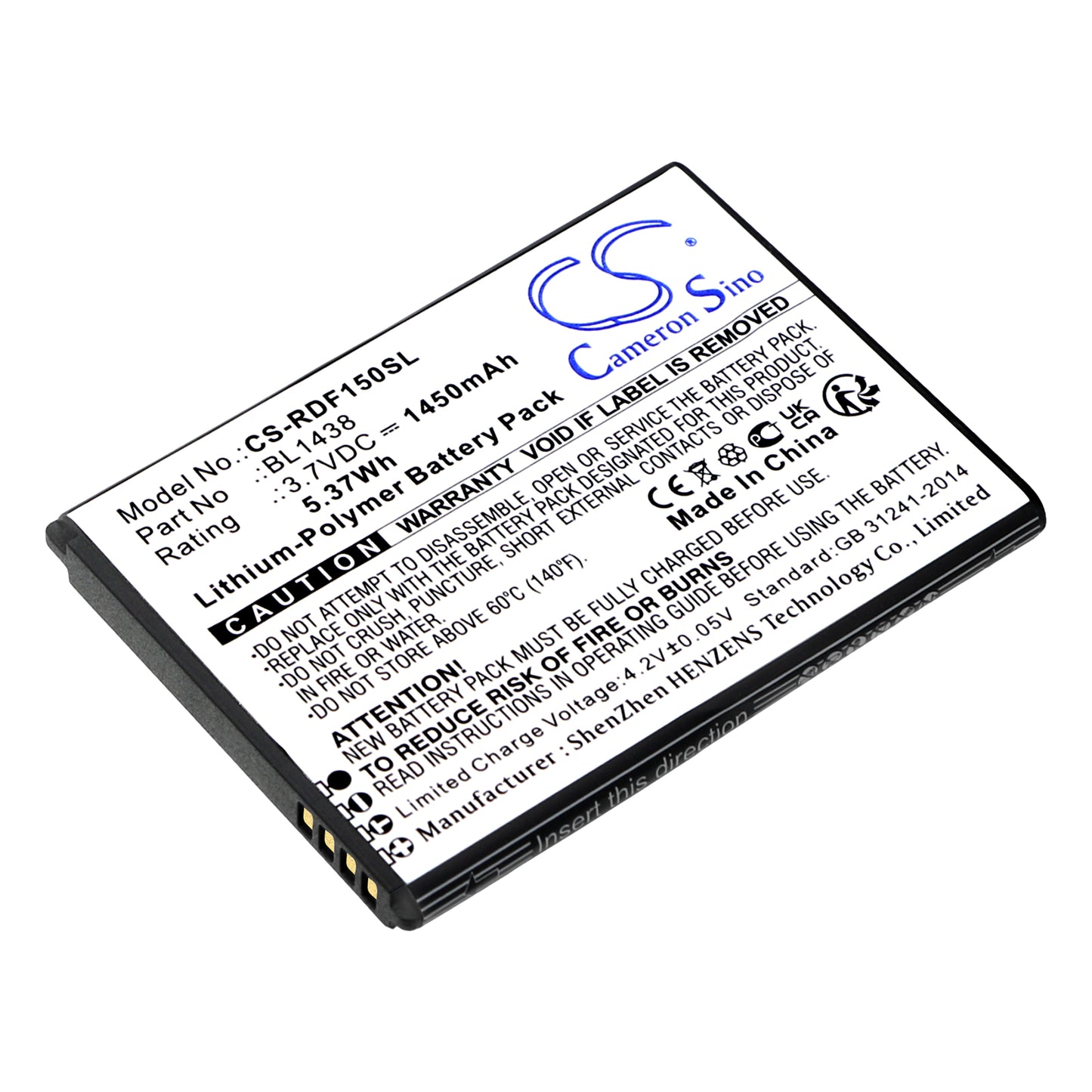 CS-RDF150SL Replacement Battery – Compatible with Bright Flip, FR150