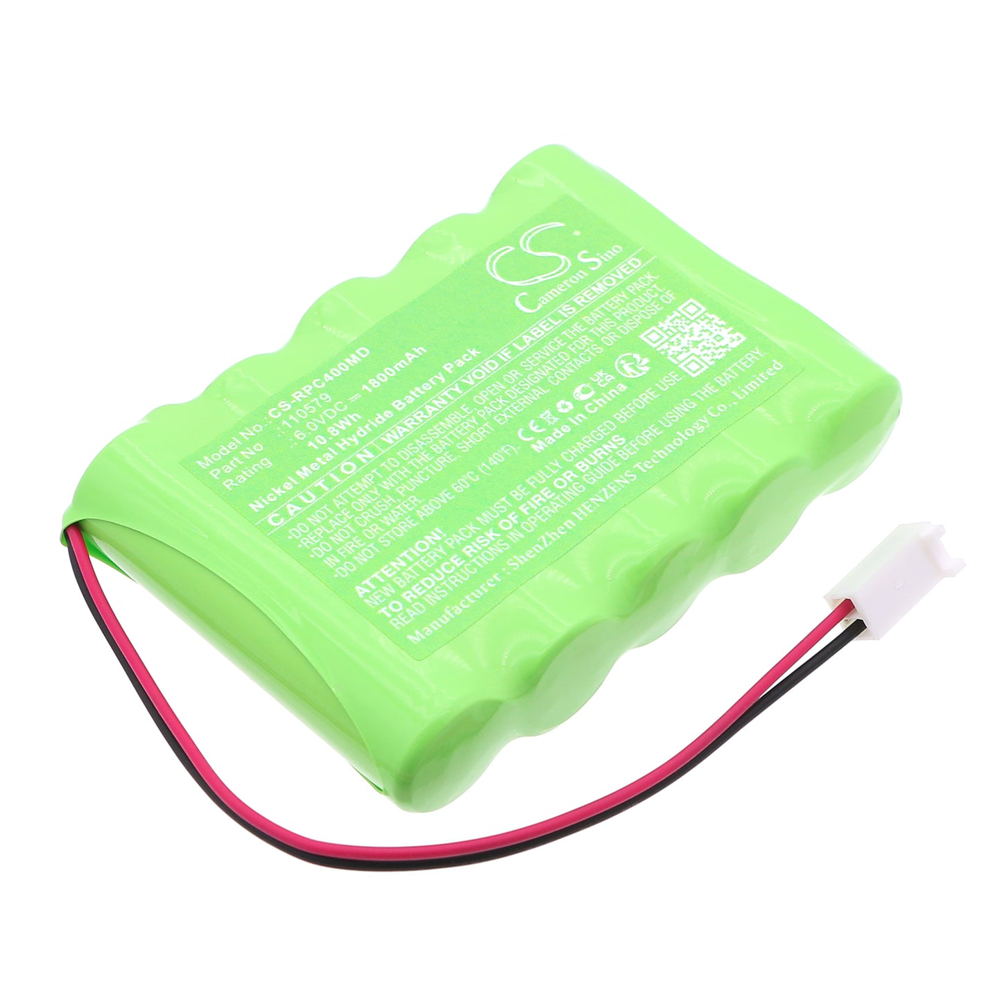 CS-RPC400MD Replacement Battery – Compatible with 60 monitor, Caradyne Criterion 40, Criterion 40, Criterion 40 Airway Pressure M, Criterion 40 Monitor, Criterion 60 Airway Pressure M, Criterion 60 Monitor, Whisperflow