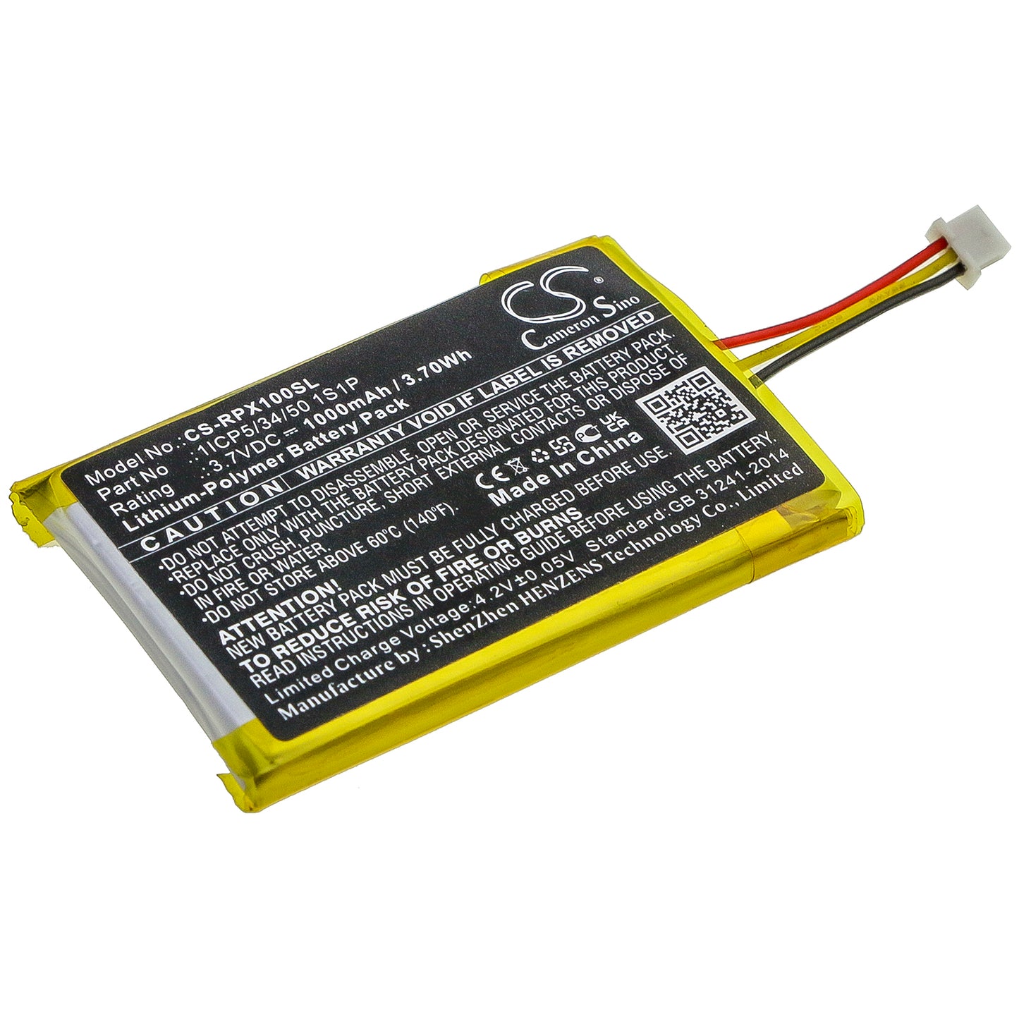 CS-RPX100SL Replacement Battery – Compatible with Nari Essential, OPUS X