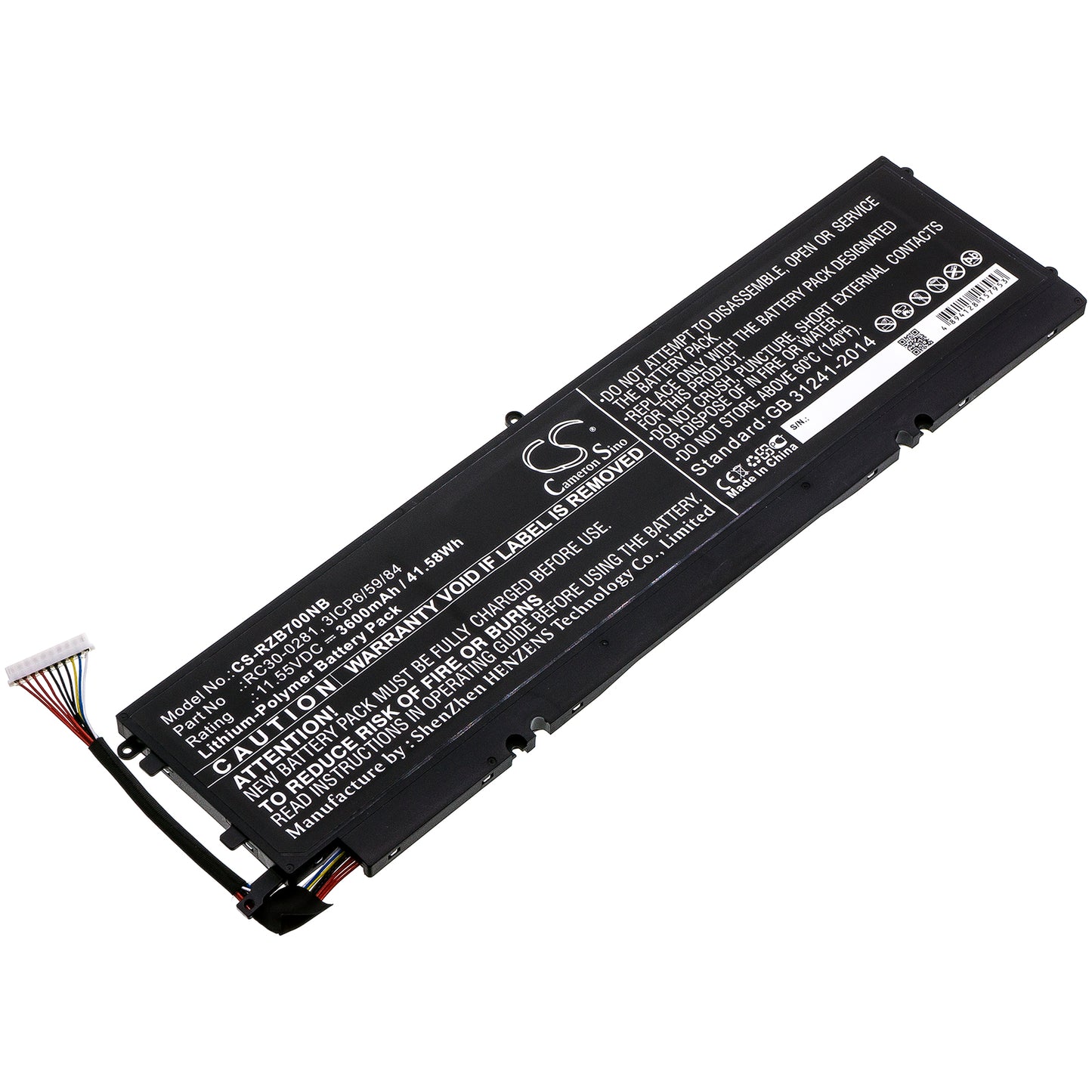 CS-RZB700NB Replacement Battery – Compatible with 2018 Blade Stealth, Blade Stealth 13, Blade Stealth 13 2020, Blade Stealth 13 GTX Edition, Blade Stealth 2018, Blade Stealth 2019, Blade Stealth i7-8565U
