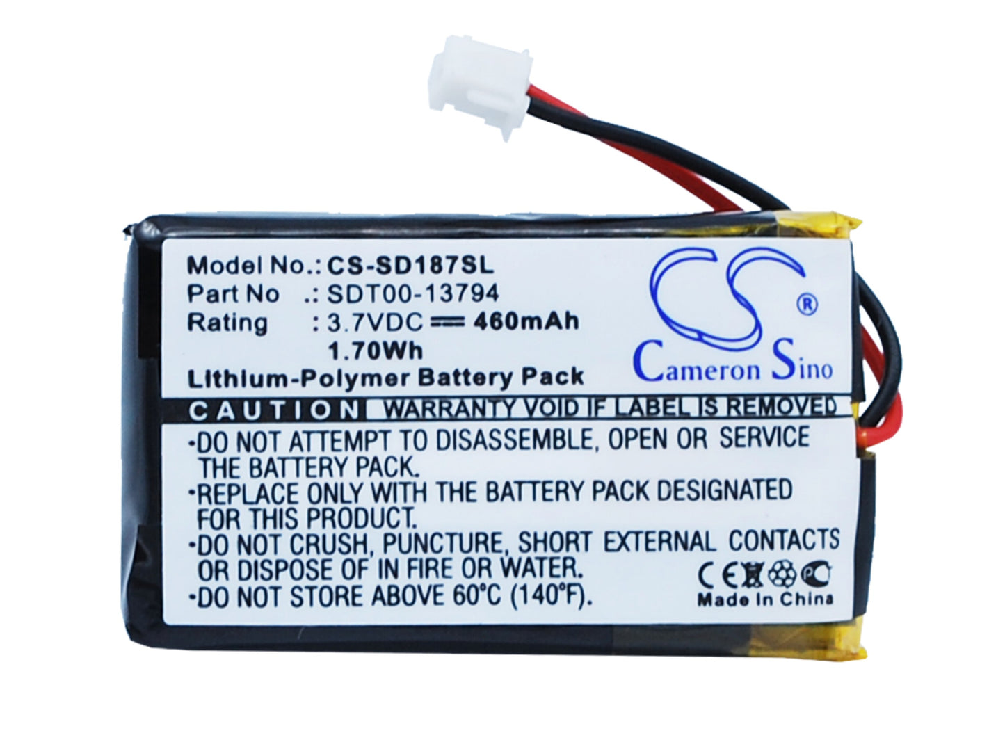 3.7V 460mAh/1.70Wh Li-Polymer Dog Collar Battery for Sportdog