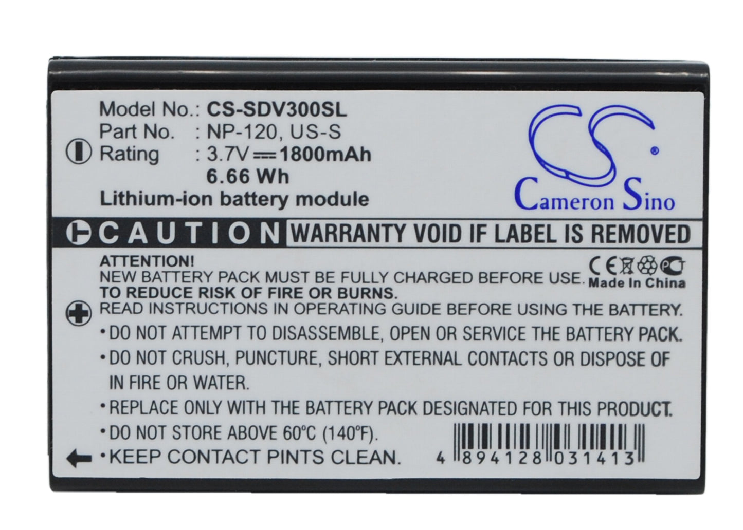 3.7V 1800mAh/6.66Wh Li-ion GPS/Navigator Battery for Sonocaddie