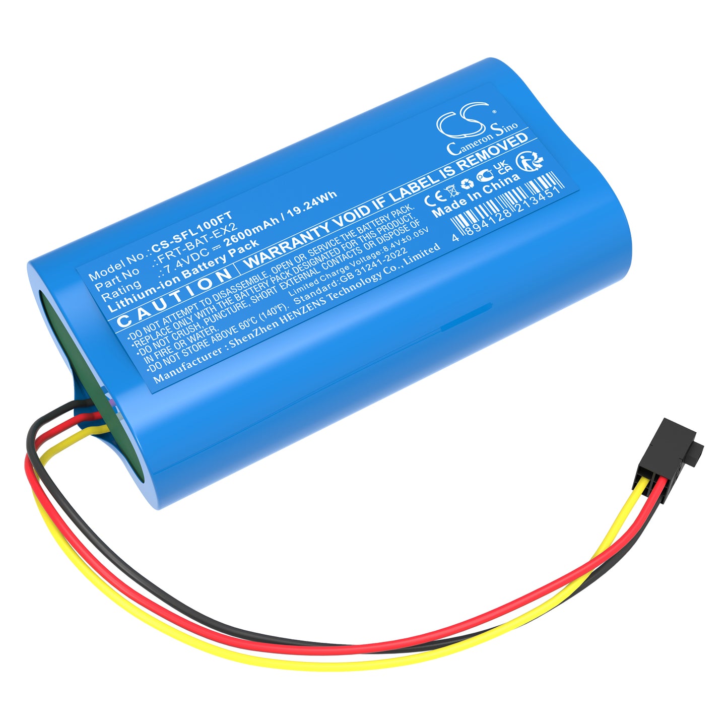 CS-SFL100FT Replacement Battery – Compatible with FRT-EX, FRT-L1, FRT-RS