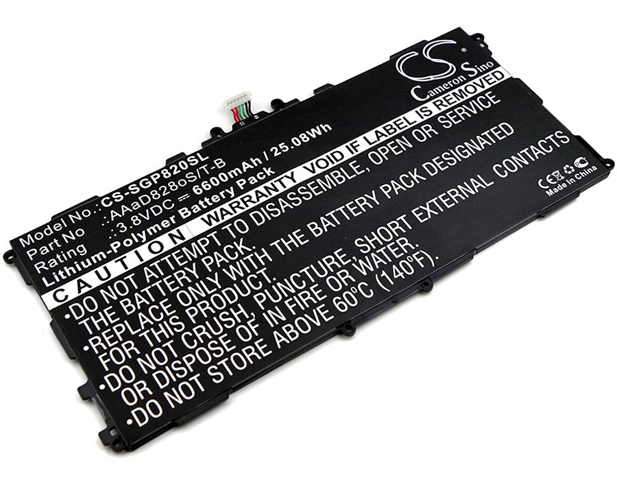 3.8V 6600mAh/25.08Wh Li-Polymer Tablet Battery for Samsung