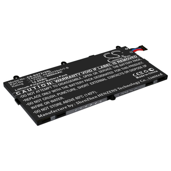 3.7V 4000mAh/14.80Wh Li-Polymer Tablet Battery for Samsung