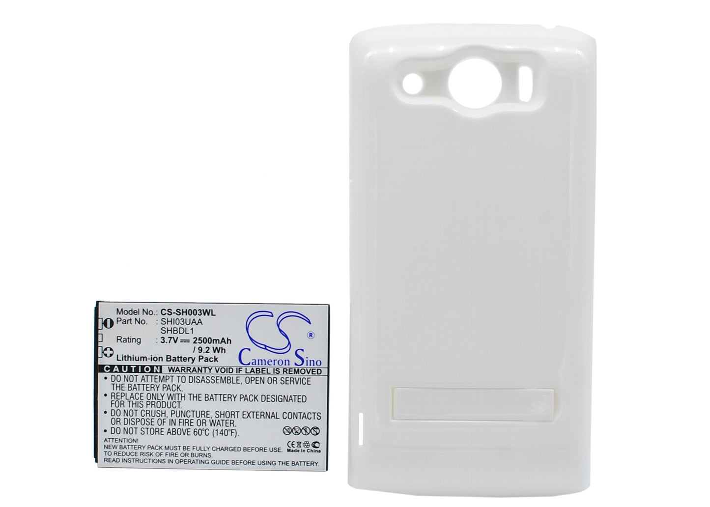 3.7V 2500mAh/9.25Wh Li-ion Mobile/SmartPhone Battery for Sharp