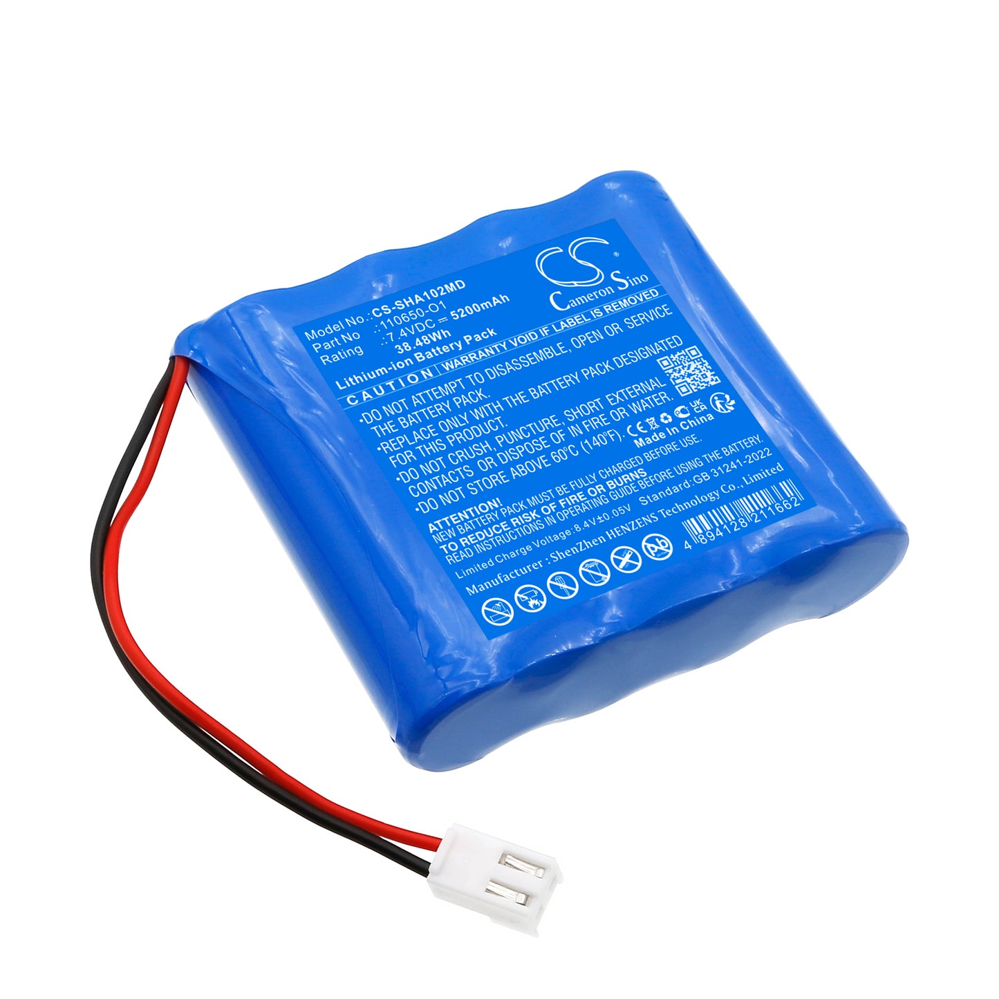 CS-SHA102MD Replacement Battery – Compatible with Cardiovit AT102+, MS-2010, MS-2015, MS-2015NEU