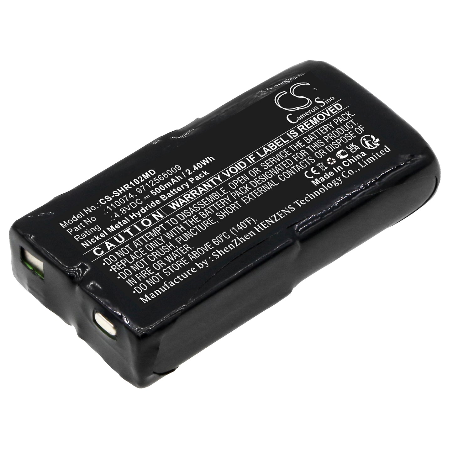 CS-SHR102MD Replacement Battery – Compatible with Blutdruckmessgerat BR102, BR-102, BRUKER ENREGISTREUR DE PRESSIO, Voir ODAM