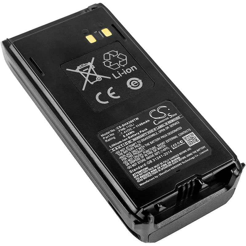 7.4V 1140mAh/8.44Wh Li-ion Two-Way Radio Battery for Standard Horizon