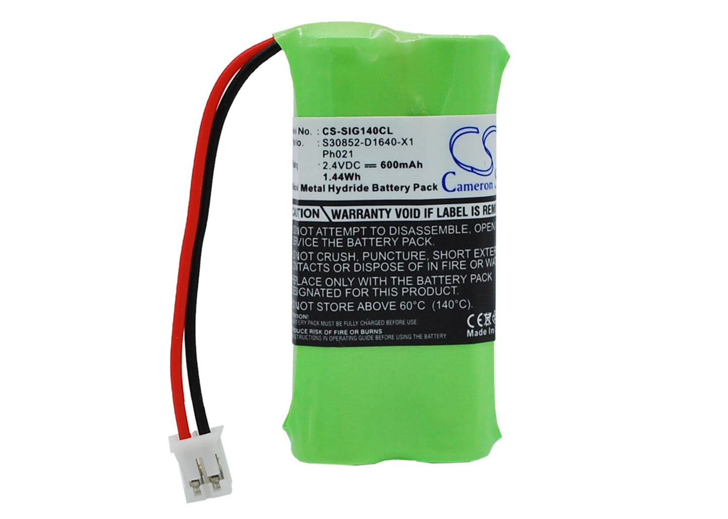 2.4V 600mAh Ni-MH Cordless Phone Battery for Siemens