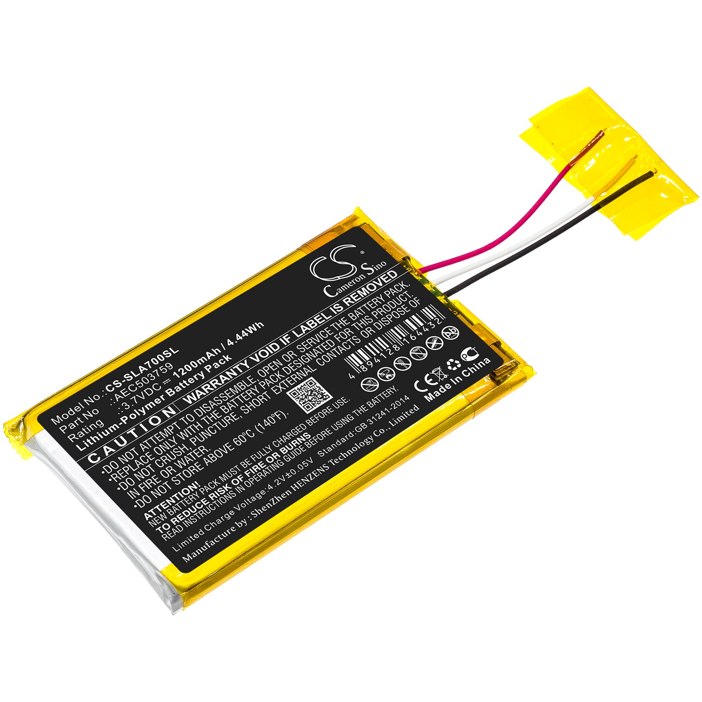 CS-SLA700SL Replacement Battery – Compatible with Arctis 1, Arctis 3, Arctis 7, Arctis 7P