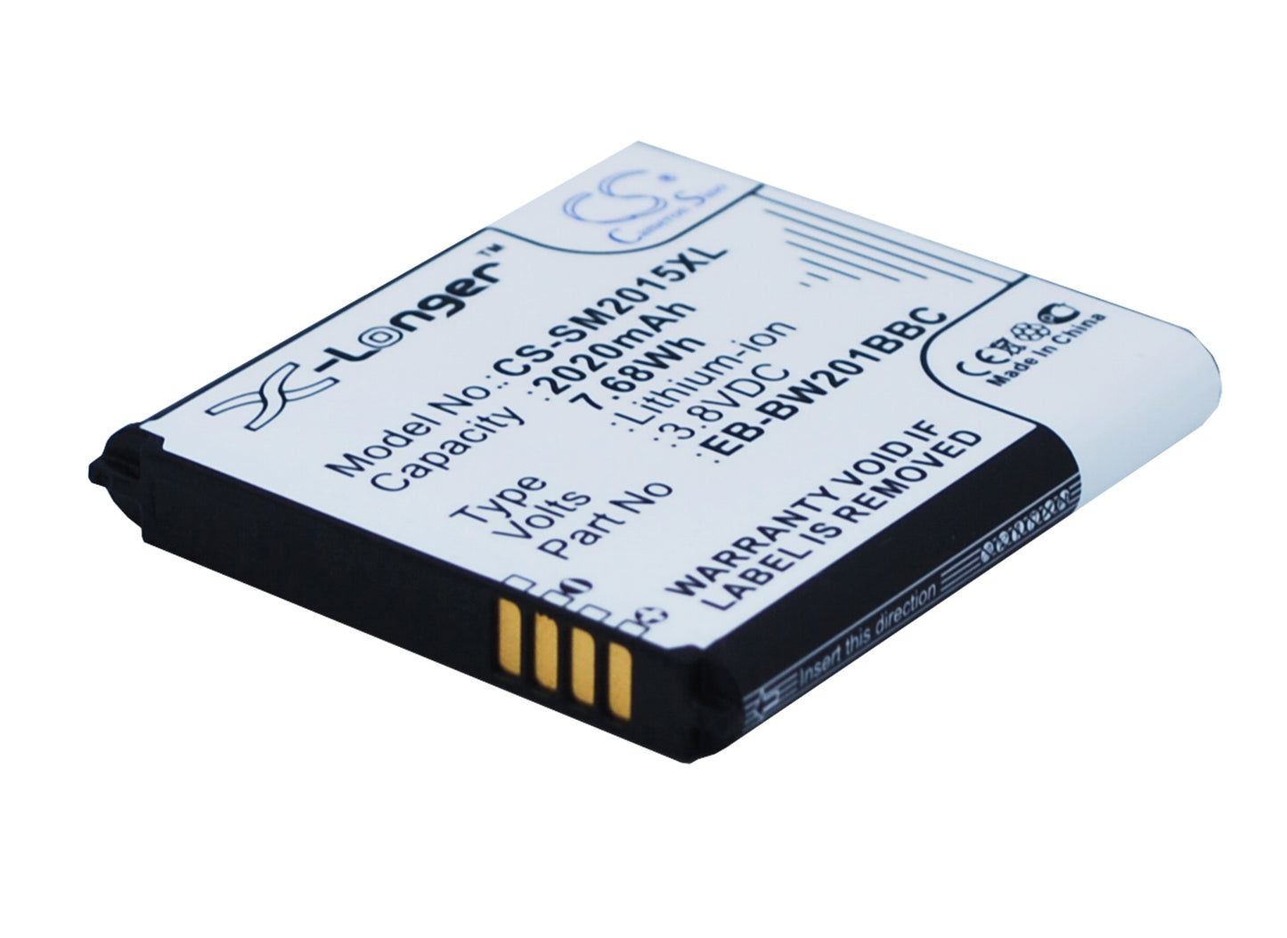 3.8V 2020mAh/7.68Wh Li-ion Mobile/SmartPhone Battery for Samsung